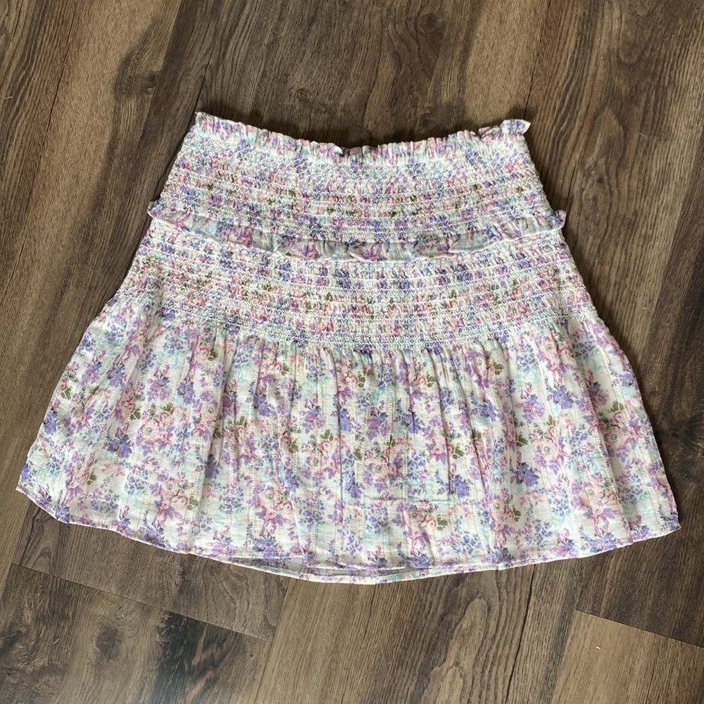 LoveShackFancy Camilla Mini Skirt